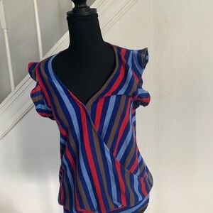 ANTHROPOLOGY E + Ari fun striped sleeveless top